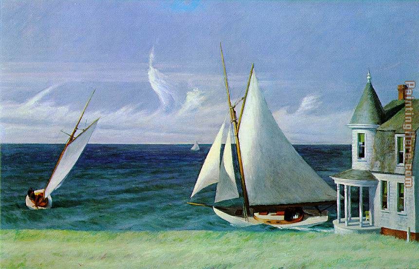 Lee Shore painting - Edward Hopper Lee Shore art painting